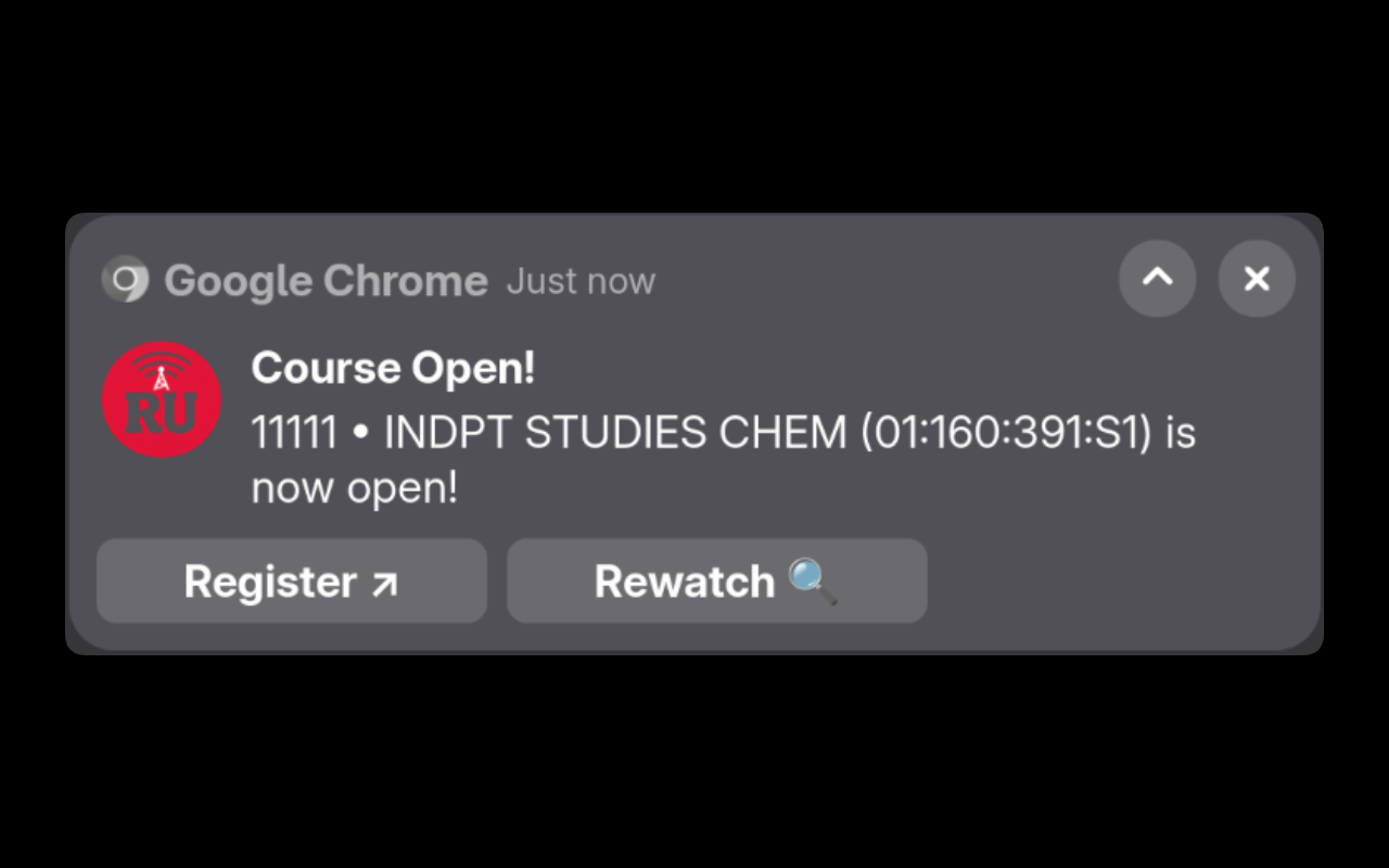 Notification Screenshot
